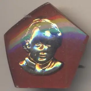 Ленін=Ленин дитя червоний пласт.важмет /Vladimir Lenin child,ussr pentagon badge