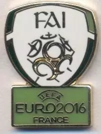 Ірландія,федерація футболу,Євро-16,№1 ЕМАЛЬ /Rep.Ireland football federation pin