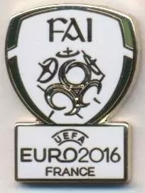 Ірландія,федерація футболу,Євро-16,№2 ЕМАЛЬ /Rep.Ireland football federation pin