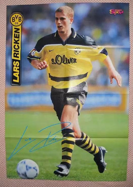 постер А1 баскетбол Скотті Піппен (НБА/футбол Ларс Рікен,Б.Дортмунд,Німеч.poster 1