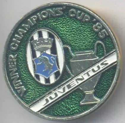 футбол.клуб Ювентус (Італія)2 1985 алюміній / FC Juventus, Italy football badge
