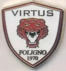 футбол.клуб Віртус Фоліньйо (Італія), ЕМАЛЬ / Virtus Foligno, Italy football pin