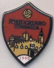 футбол.клуб Портогруаро (Італія)2 ЕМАЛЬ/Calcio Portogruaro-S.,Italy football pin