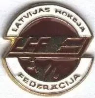 Латвія, федерація хокею, №1 важмет /Latvia ice hockey assn. federation pin badge