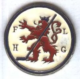 Люксембург, федерація хокею,№1 важмет/Luxembourg ice hockey federation pin badge