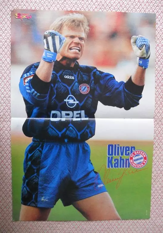 постер А3 футбол Олівер Кан (Німеччина) / Oliver Kahn, Germany football poster