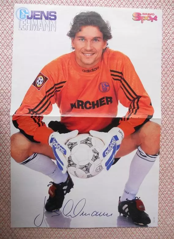 постер А3 футбол Єнс Леман (Німеччина) / Jens Lehmann, Germany football poster