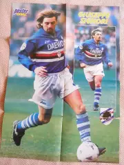 постер А1 футбол Дж.Сіньйорі (Сампдорія,Італія) /G.Signori,Italy football poster