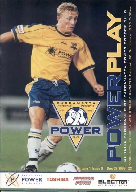 прог.Parramatta Power-Sydney Olympic Australia/Австрал.champ. 1999 match program