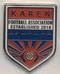 Карени (народ федер.футболу (не-ФІФА) ЕМАЛЬ/Karen People football federation pin