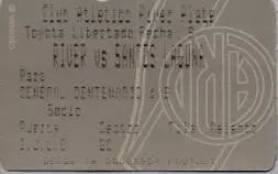 білет River Plate,Argent-Santos Laguna,Mexico Libertadores cup 200? match ticket