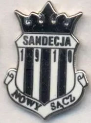 футбольний клуб Сандеція (Польща)2 ЕМАЛЬ /Sandecja Nowy Sacz,Poland football pin