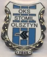 футбол.клуб Стоміль Ольштин (Польща)2 ЕМАЛЬ / Stomil Olsztyn,Poland football pin