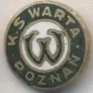 футбол.клуб Варта Познань (Польща)1 ЕМАЛЬ / Warta Poznan, Poland football badge