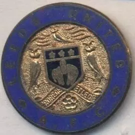 футбол.клуб Лідс (Англія)1 ЕМАЛЬ / Leeds United FC,England football enamel badge
