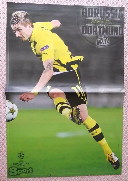 постер А3 футбол Ліонель Мессі=Messi (Аргентина/Ройс=Reus (Німеч.=Germany poster 1