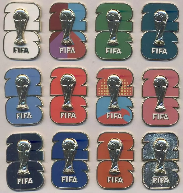 Чемпт Світу 2026 міста США(12) '3D'ЕМАЛЬ/World cup 2026 USA cities 12 pin badges