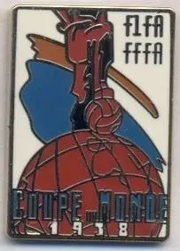 Чемп-т Світу ЧС-1938 емблема ЕМАЛЬ / World cup France football replica pin badge
