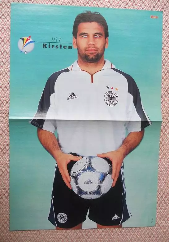 постер А3 футбол Ульф Кірстен (Німеччина)1 / Ulf Kirsten,Germany football poster