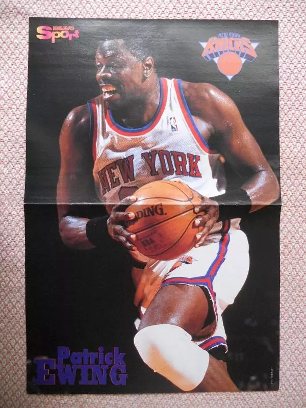 постер А3 баскетбол Патрік Юінг (НБА-США/Patrick Ewing basketball NBA-USA poster