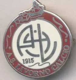 футбол.клуб Ліворно (Італія3 ЕМАЛЬ/AS Livorno Calcio,Italy football enamel badge