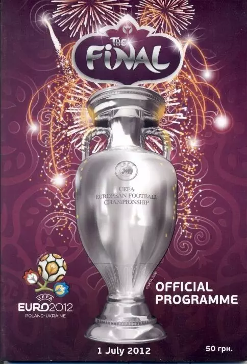 прог.зб.Чемпт Євро 2012 фінал-англ./Euro 2012 final Spain-Italy official program