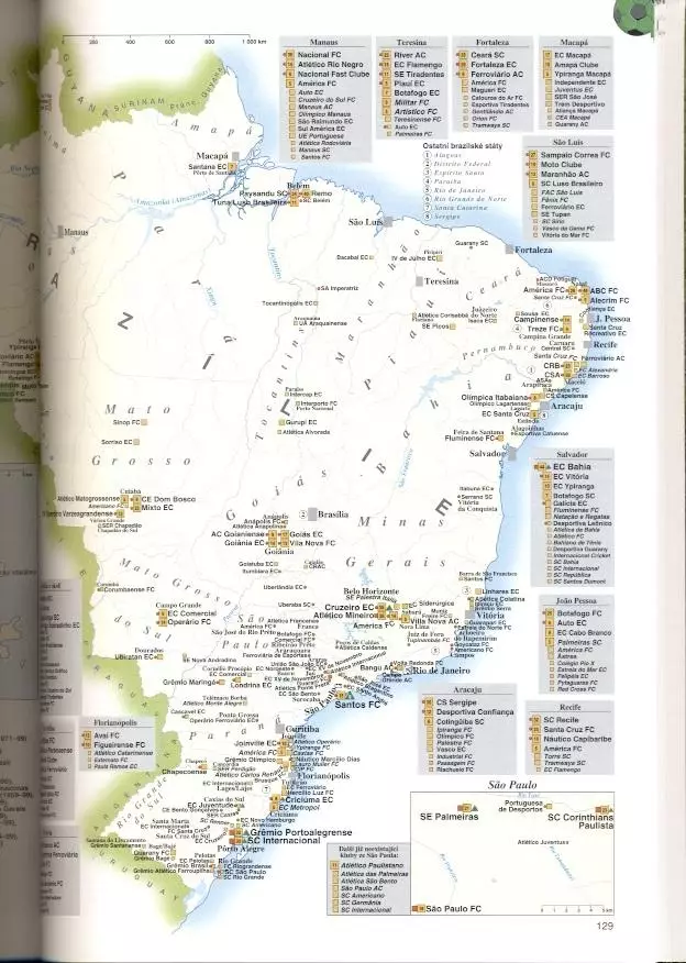 книга 1-й Футбольний Атлас Світу (Чехія)1/The First World Atlas of Football,book 1