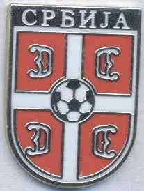 Сербія, федерація футболу,№8 ЕМАЛЬ / Serbia football federation enamel pin badge