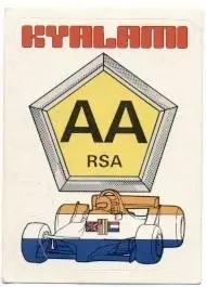 наклейка Ф-1 Формула-1 авто-клуб Півд.Африка /F-1 South Africa auto club sticker