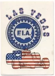 наклейка Ф-1 Формула-1 авто-клуб США b / Formula-1 F-1 USA auto club sticker