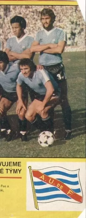 постер А4 футбол зб.Уругвай 1981 Стадіон / Uruguay national football team poster