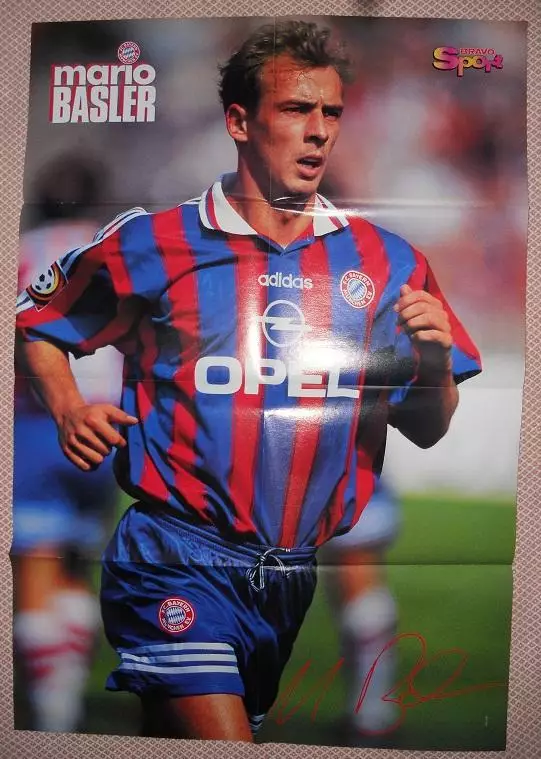 постер А1 футбол Маріо Баслер (Німеччина)1 /Mario Basler,Germany football poster