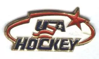 США, федерація хокею, №1 важмет /USA ice hockey association federation pin badge