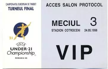 білет зб. Іспанія-Росія Євро-1998 молодіжні / Spain-Russia Euro U21 match ticket