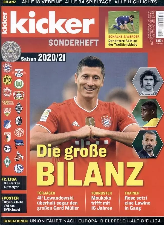 Німеччина, чемп-т 2020-21 резюме, спецвидання Кікер/Kicker Saison Bilanz summary