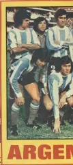 постер А4 футбол збірна Аргентина 1974 / Argentina national football team poster