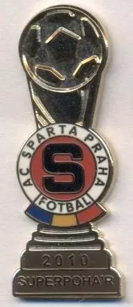 футбол.клуб Спарта Прага (Чехія) ЕМАЛЬ /Sparta Praha,Czech-supercup football pin