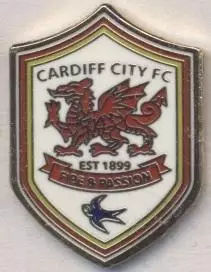 футбол.клуб Кардіфф Сіті (Уельс->Англія4 ЕМАЛЬ/Cardiff City,England football pin