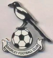 футбол.клуб Чорлі (Англія) ЕМАЛЬ / Chorley FC, England football enamel pin badge