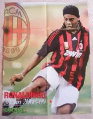 постер А1 футбол Роналдіньйо Мілан (Бразилія) /Ronaldinho,Brazil football poster