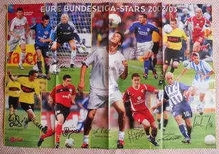 постер А1 футбол Бундесліга-зірки 2000-х /формула-1 М.Шумахер (Німеччина) poster