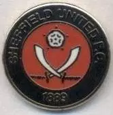 футбол.клуб Шеффілд Юнайтед (Англія1 ЕМАЛЬ/Sheffield United,England football pin