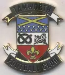футбол.клуб Тамворт (Англія) ЕМАЛЬ/Tamworth FC,England football enamel pin badge