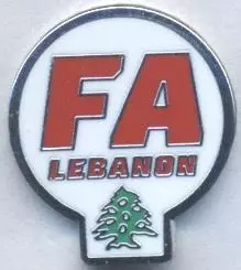 Ліван, федерація футболу,№4 ЕМАЛЬ / Lebanon football federation enamel pin badge