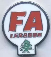 Ліван, федерація футболу,№4 ЕМАЛЬ / Lebanon football federation enamel pin badge