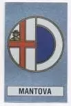 наклейка блискуча футбол Мантова (Італія /AC Mantova,Italy football logo sticker