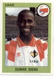 наклейка футбол У.Дієнг (Франція) / Oumar Dieng,Lille OSC,France player sticker