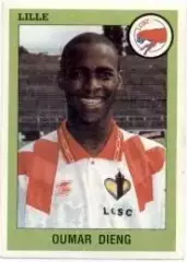 наклейка футбол У.Дієнг (Франція) / Oumar Dieng,Lille OSC,France player sticker