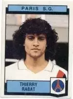 наклейка футбол Т.Рабат (Франція) / Thierry Rabat,Paris SG,France player sticker