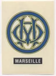 наклейка футбол Олімпік Марсель (Франція/Olympique Marseille,France logo sticker